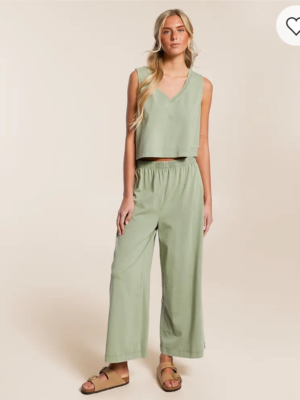 Z Supply Avocado Sloane Top And Scout Textured Matching Set Xs